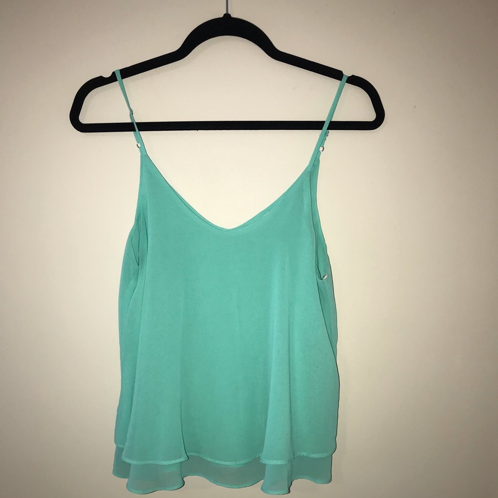 Mint / seafoam flirty tank top nightlife